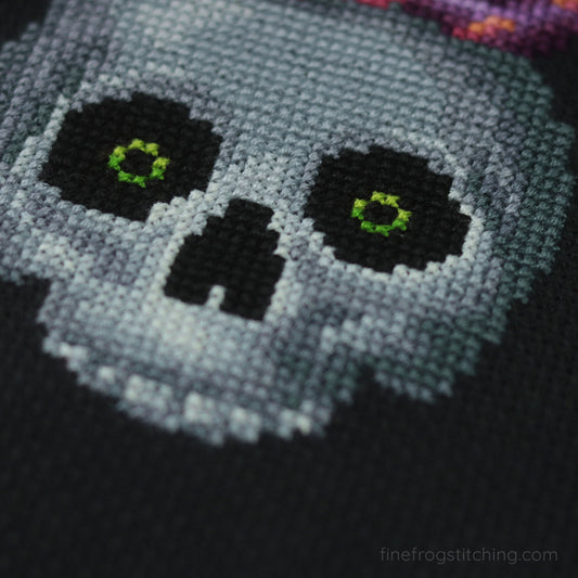 Wicked Toad - PDF toad witch Halloween cross stitch pattern