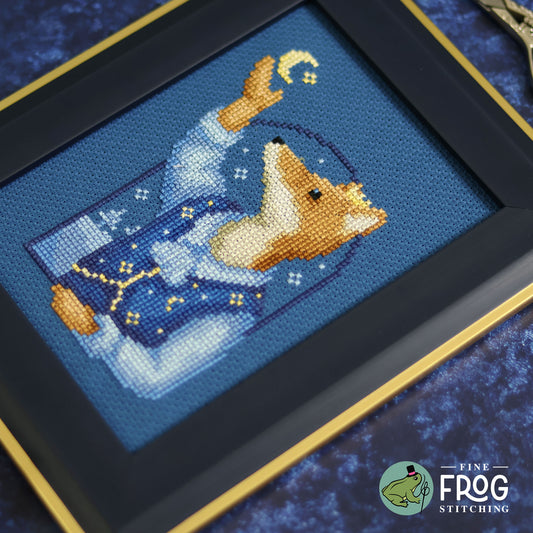 Winter Sky Prince - Winter Fox Celestial Cross Stitch Pattern PDF