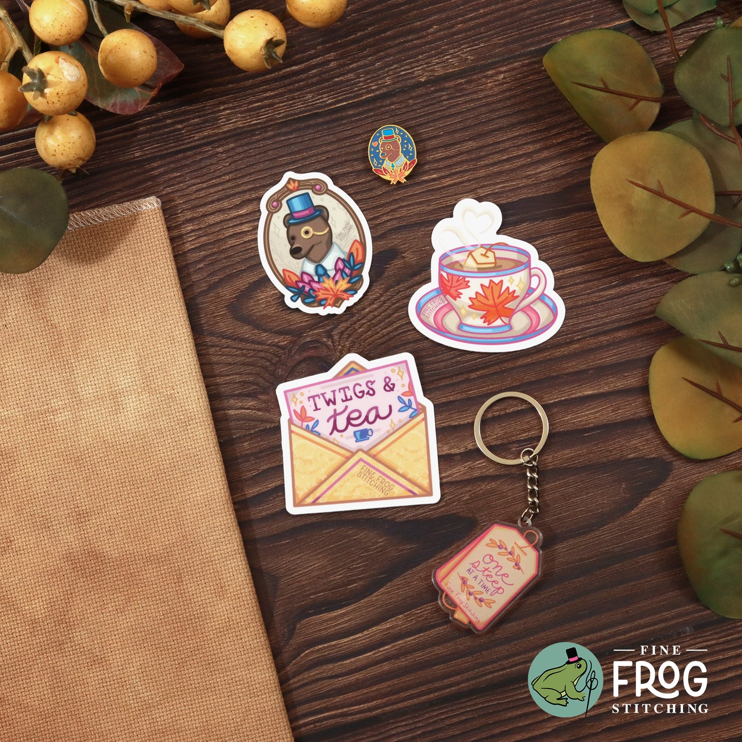 PRESALE BUNDLES ⭐️ Twigs and Tea SAL - Autumn Tea Party Stitchalong Cross Stitch Pattern PDF