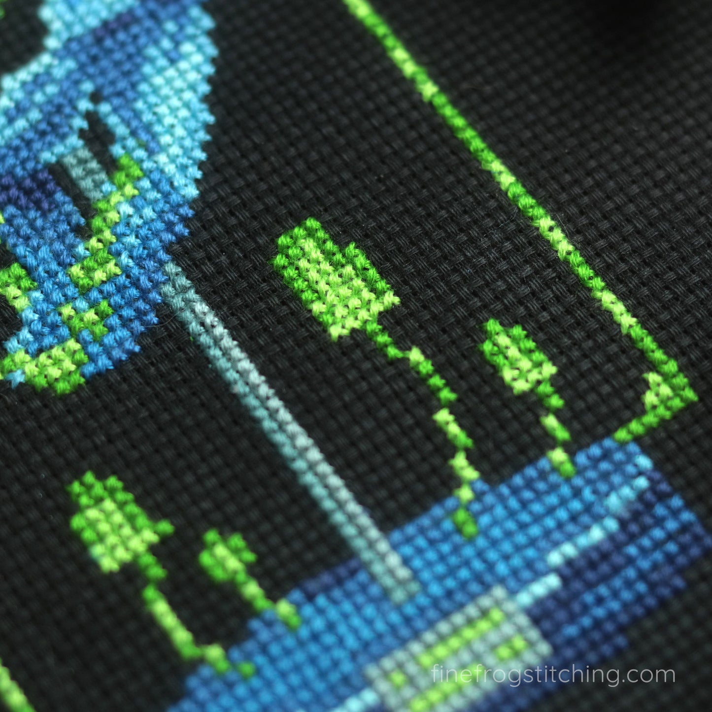 Toxic Feline - Halloween Cat Skull Cross Stitch Pattern PDF