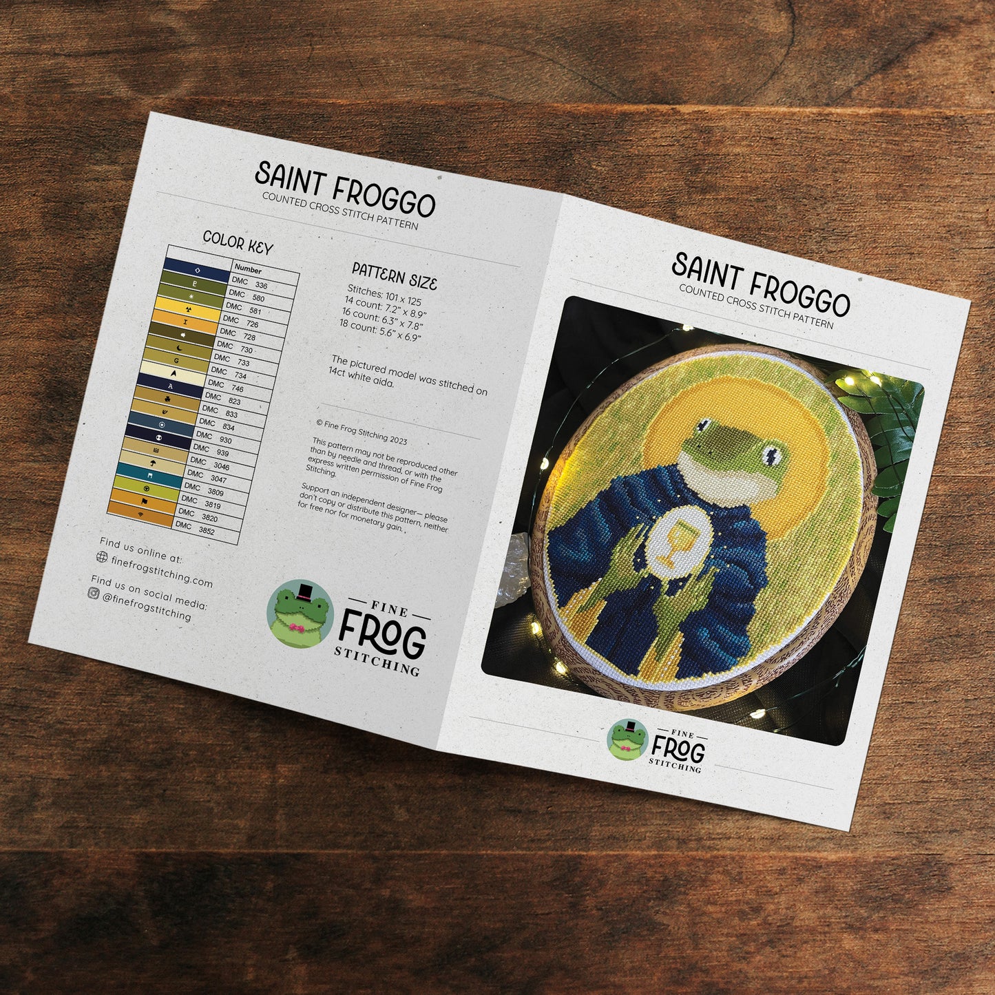 Saint Froggo - Large Printed Chart (Wholesale 5-pack)