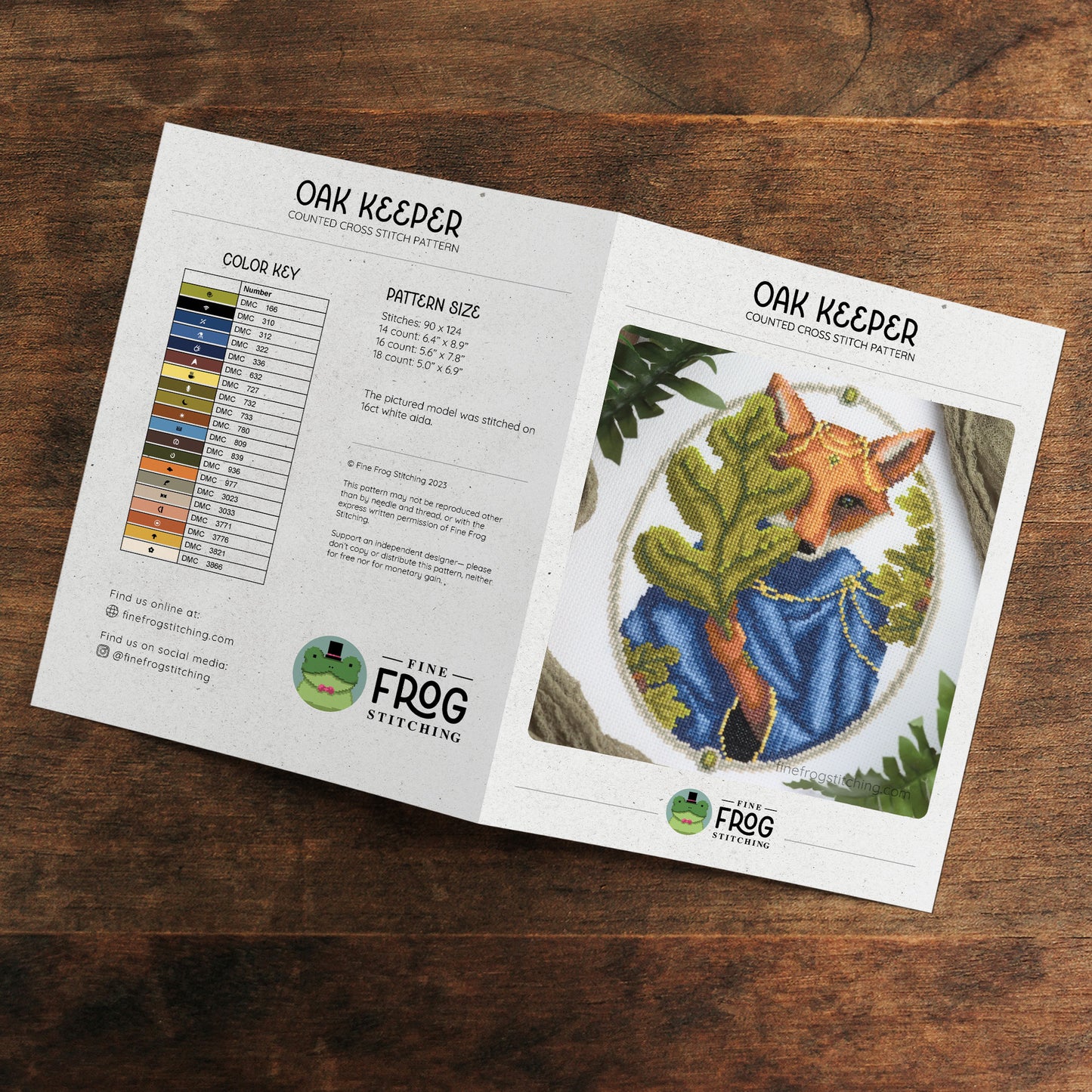 Oak Keeper - Large Printed Chart (Wholesale 5-pack)