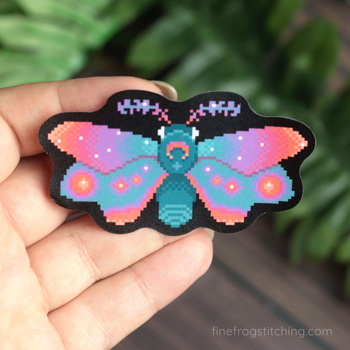 Rising Sun Moth 3" Vinyl Sticker