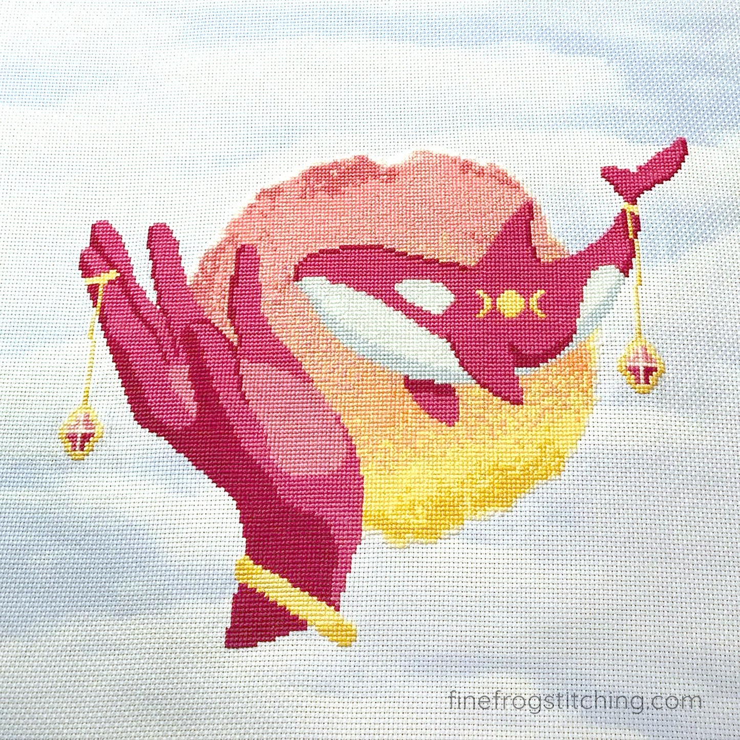 Treasury of the Whale - PDF fantasy orca whale cross stitch pattern, hard