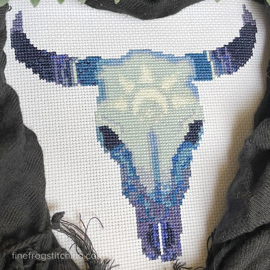 Moonrise Steer - PDF magical cross stitch pattern