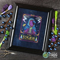 Feather Tarot: The Tower - Crow Raven Tarot Card Cross Stitch Pattern PDF