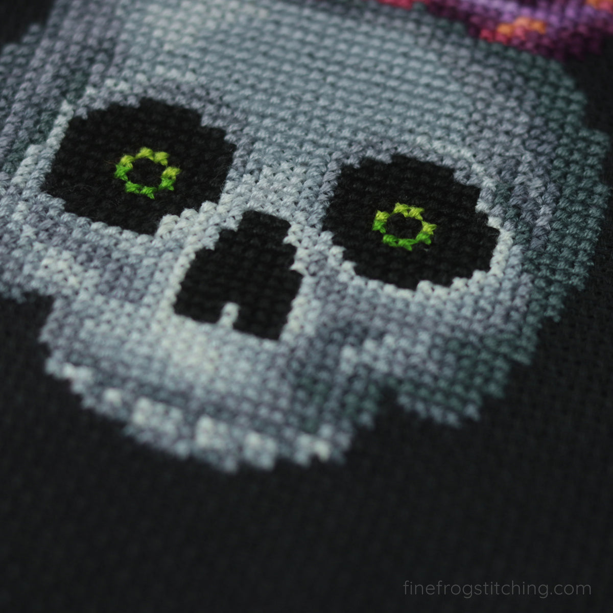 Wicked Toad - PDF toad witch Halloween cross stitch pattern