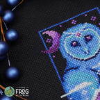 Winter Night Watcher - Owl Winter Animal Yule Cross Stitch Pattern PDF