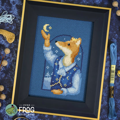 Winter Sky Prince - Winter Fox Celestial Cross Stitch Pattern PDF