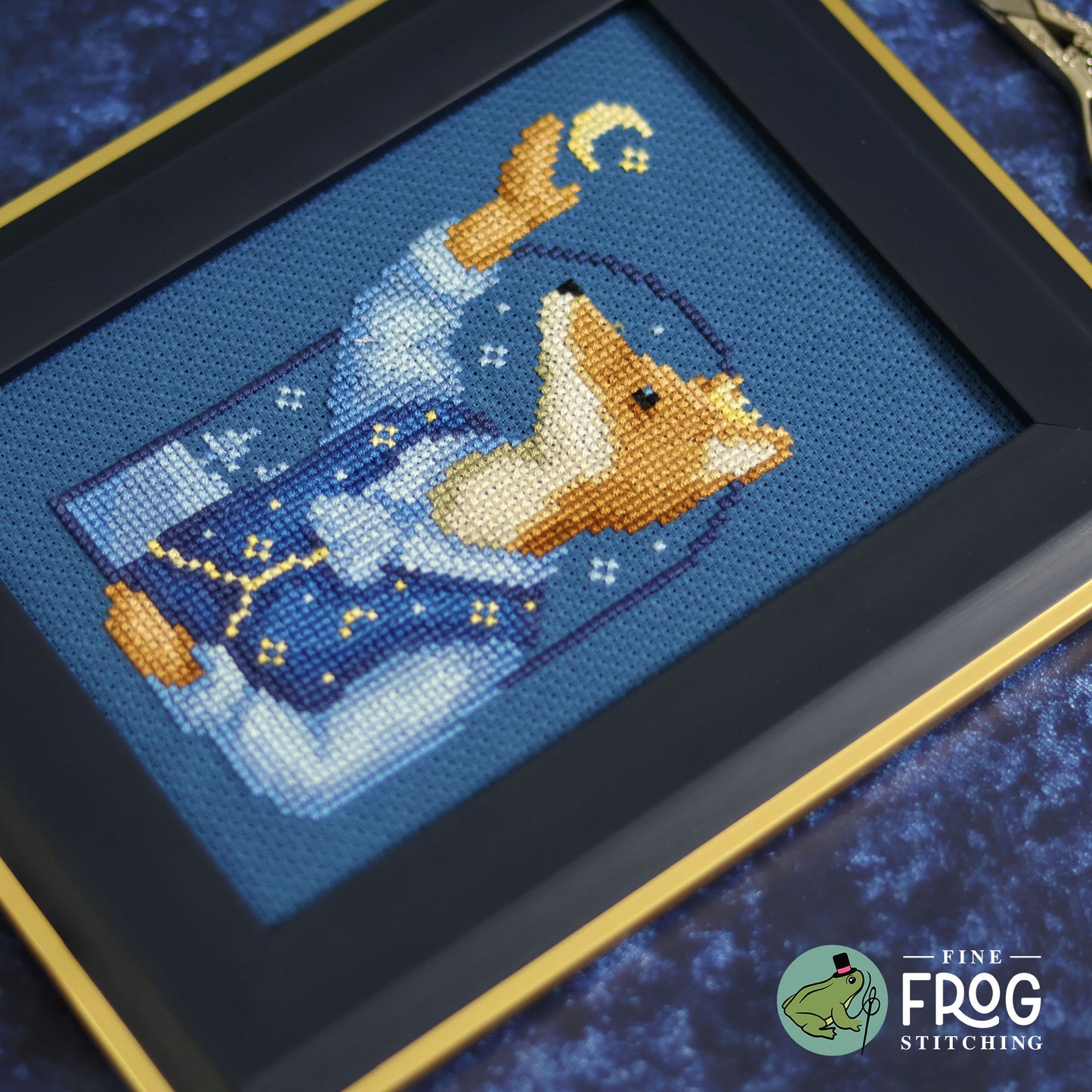 Winter Sky Prince - Winter Fox Celestial Cross Stitch Pattern PDF