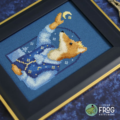 Winter Sky Prince - Winter Fox Celestial Cross Stitch Pattern PDF