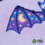 Soaring Sky Bat - Celestial Bat Fantasy Cross Stitch Pattern PDF