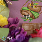 Dnd Owlbear Cross Stitch Pattern PDF Fantasy Creature Dungeons And Dragons Owlbear Adventurer Stitched Detail 2