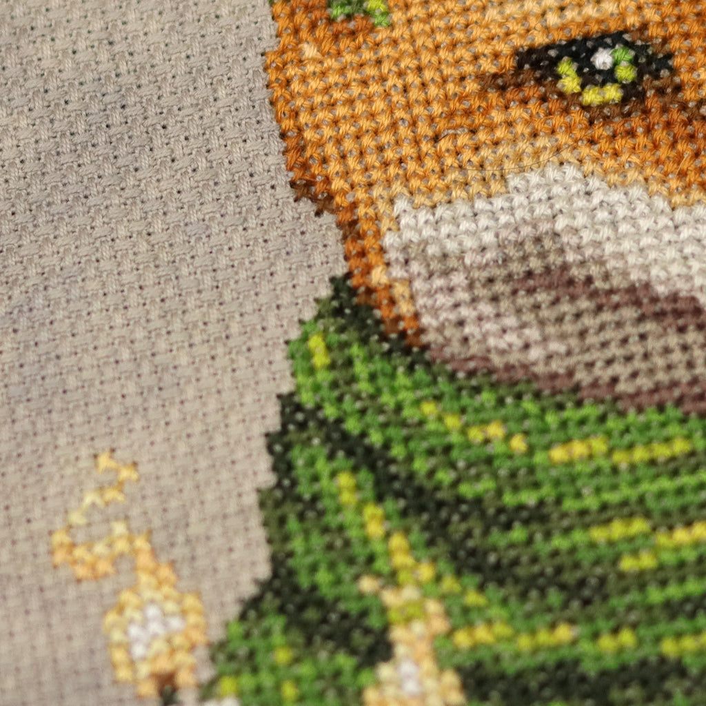 Fireside Fox - Fall Autumn Fox Cross Stitch Pattern PDF