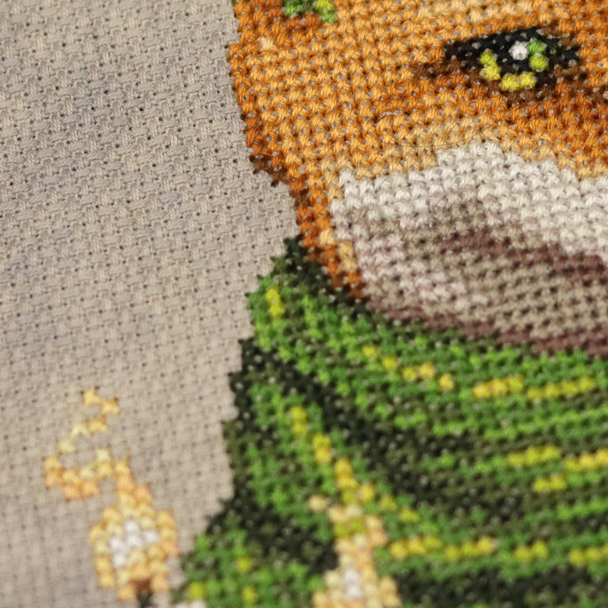 Fireside Fox - Fall Autumn Fox Cross Stitch Pattern PDF