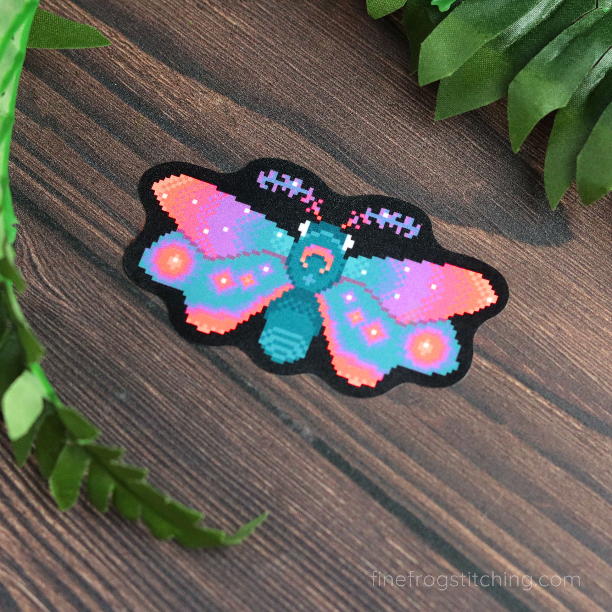 Surreal moth sticker set - 2 stickers | Artéyrie
