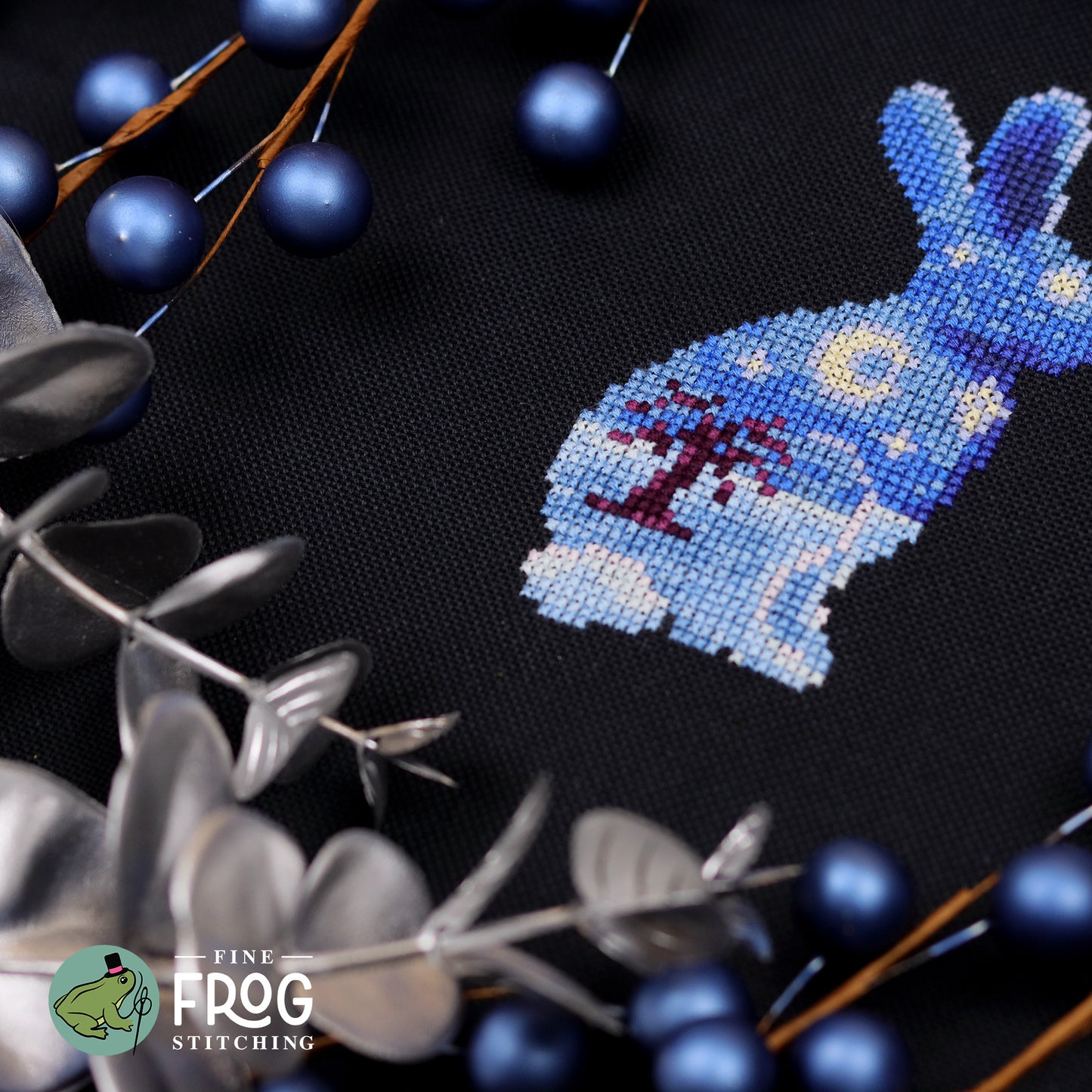 Longest Night - Winter Rabbit Cross Stitch Pattern PDF