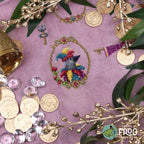 Court of Crows - Crow Medieval Fantasy Magical Raven Cross Stitch Pattern PDF