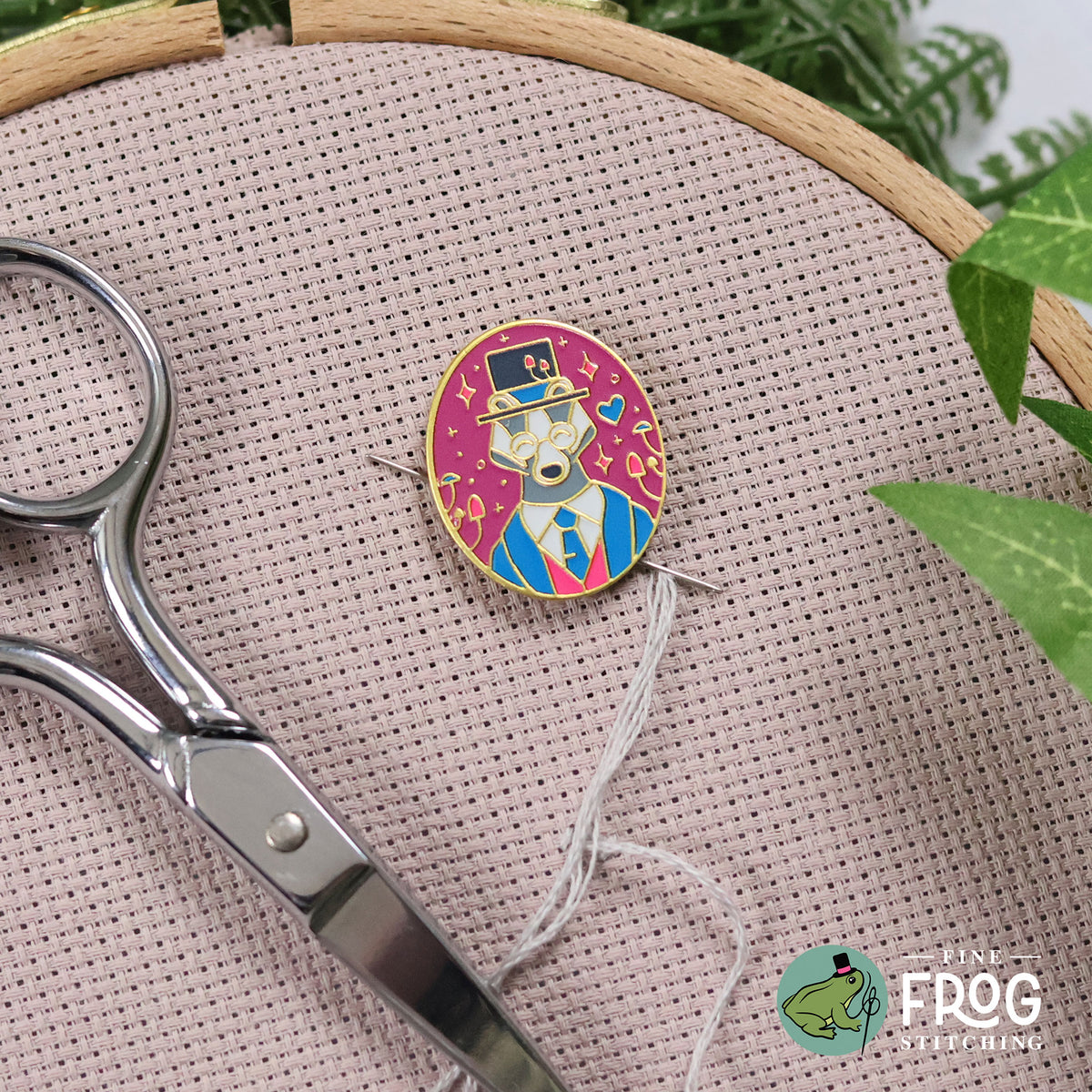 Badger Gentleman Needleminder - Magnetic Cross Stitch Needle Holder