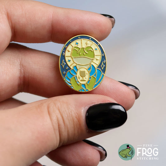 Saint Froggo Needleminder - Magnetic Cross Stitch Needle Holder