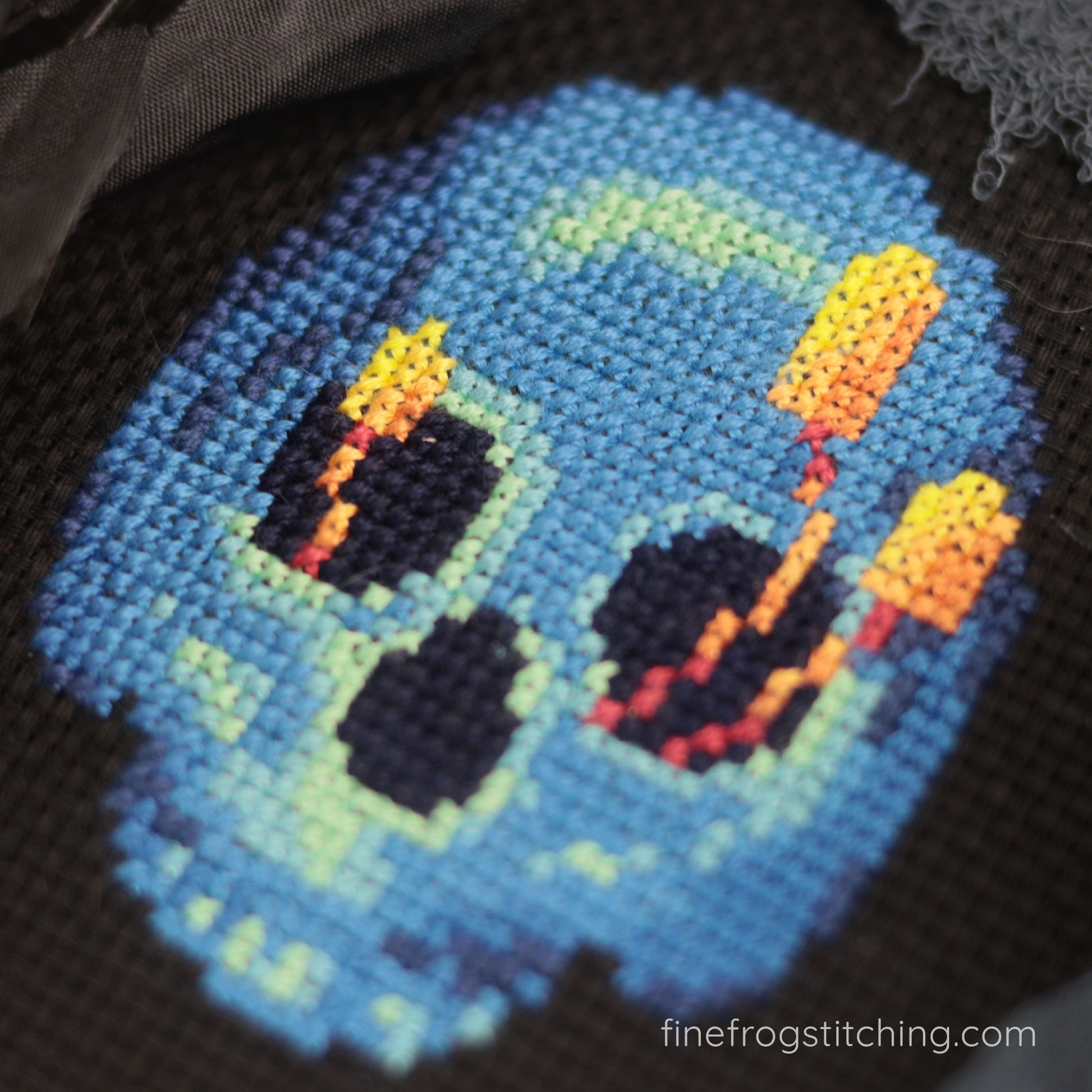 Cross Stitch Witch Hat Easy Pixel Art Pattern for Halloween PDF