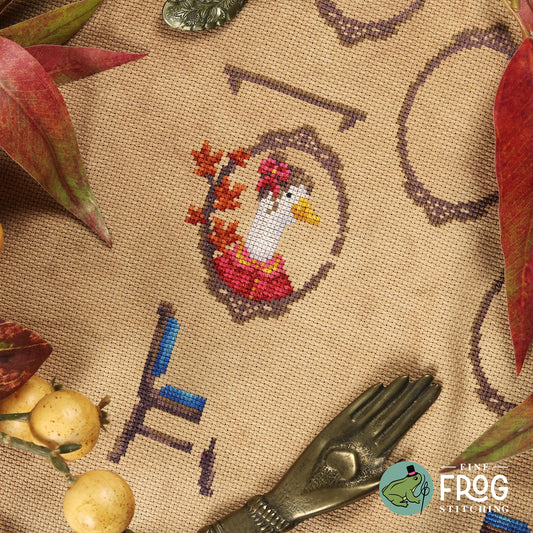 Twigs and Tea SAL - Autumn Tea Party Stitchalong Cross Stitch Pattern PDF