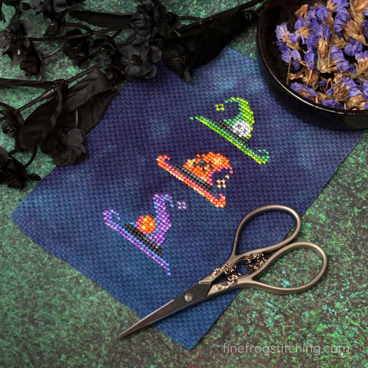 Witch Hat? - PDF witch Halloween cross stitch pattern